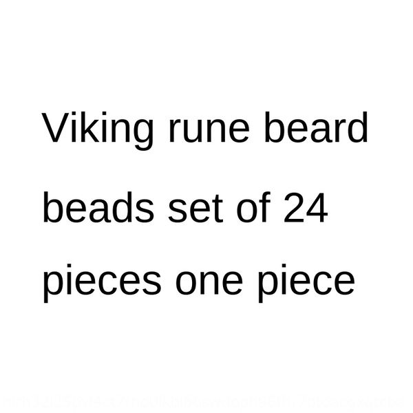 

two-color accessories nordic viking rune exquisite carving luna beads accessories a set of 24, Silver