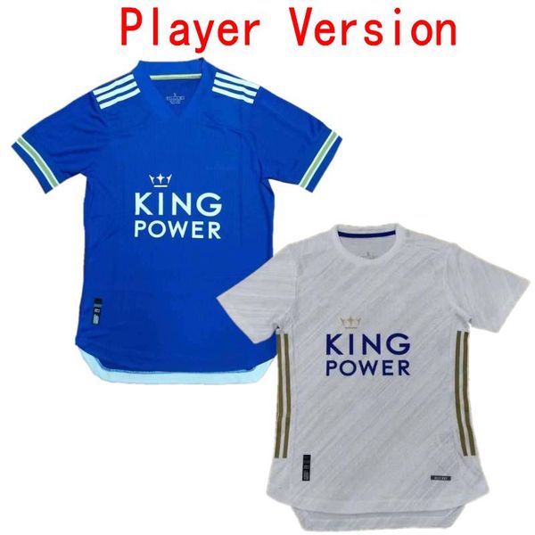 

2020/21 leicester player version soccer jersey 2021 city #9 vardy ndidi football uniform mens #10 maddison chilwell maguire shirt, Black;yellow