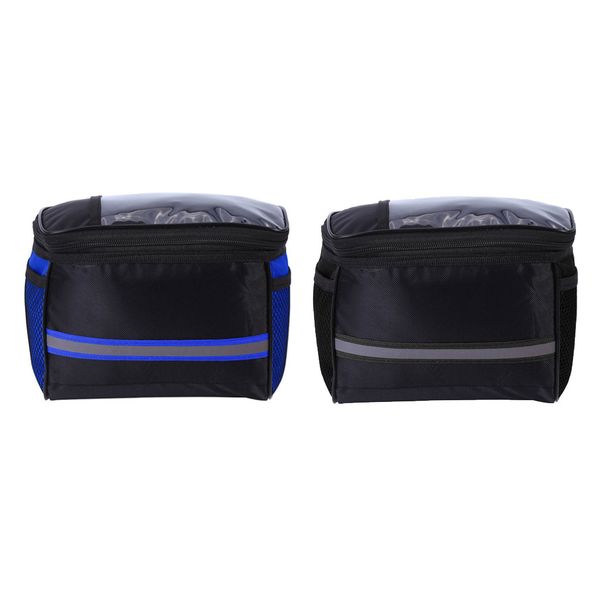 

2pack bike handlebar bag front storage bag outdoor cycling pouch waterproof