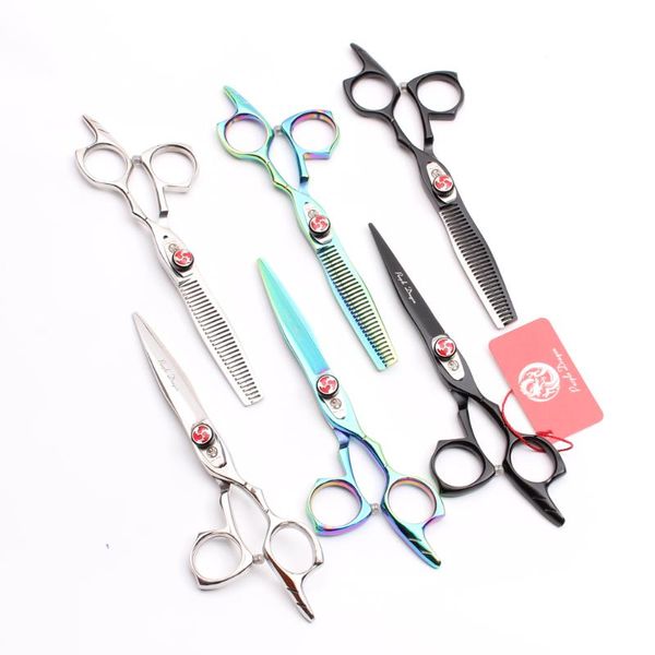 

1pair z9017 6.0" japan 440c hairdressing scissors cutting shears thinning scissors pro human hair haircuts styling tool