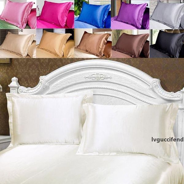 

silk pillow case cover glamour rectangle pillow case cushion home sofa car decor ice silk bright pillow covers 48*74cm wx-p15