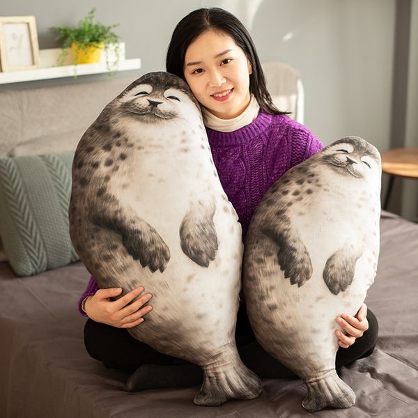 

soft big seal pillow cushion sea lion stuffed plush toys soft kids stuffed doll birthday gift mx200716