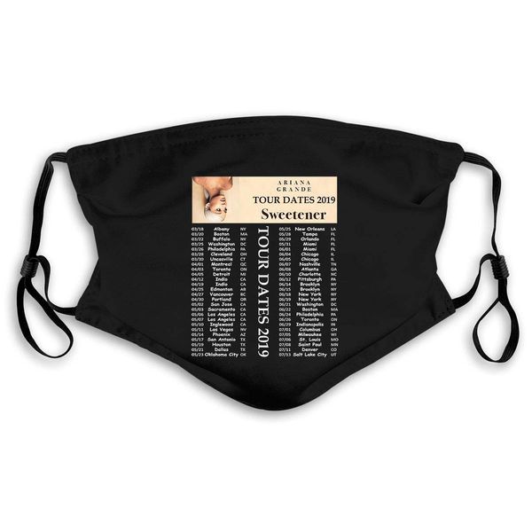 

ariana grande sweetener world tour dates mens black straight mask women kids pm25 ariana grande btsva