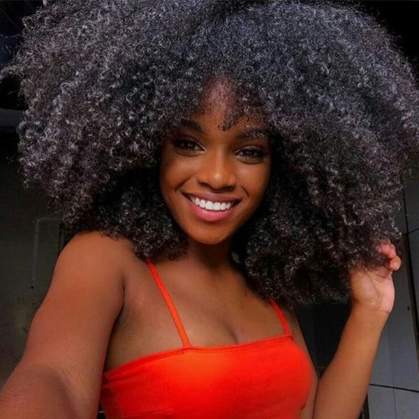 

afro kinky curly wig short lace front human hair wigs for women black pre plucked glueless full lace wig u-part wig remy