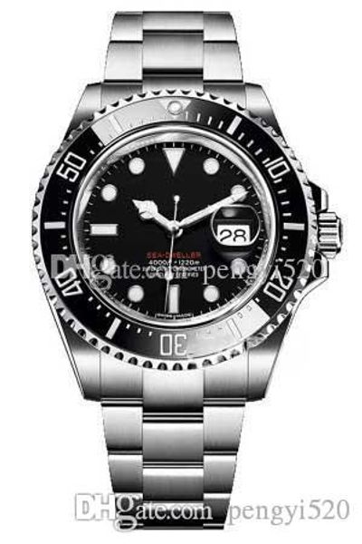 

p137 designer watches sea-dweller movement watches luxury watch, coronet, 26600,26603 series, ceramic ring, stainless,folding clasp, Slivery;brown