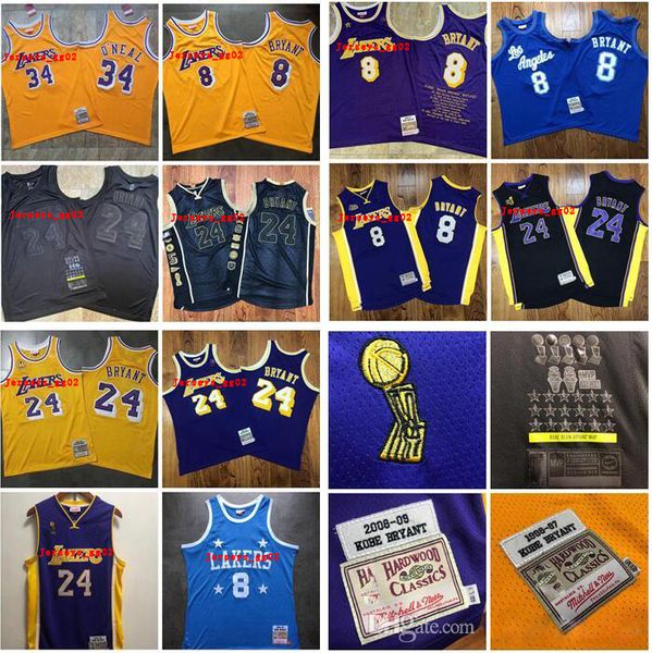 

2020 new authentic mitchell & ness los angeles lakers kobe bryant 60th 8 24 nba swingman basketball jerseys, Black;red