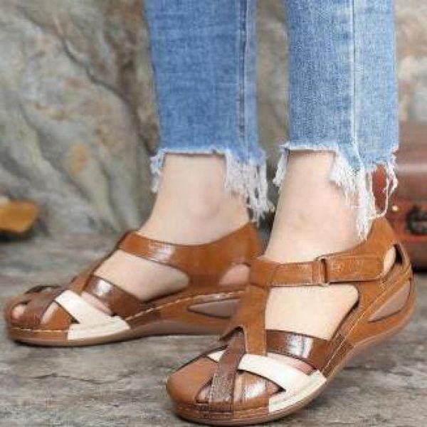 

fashion women sandals round toe female casual comfortable outdoor fashion sunmmer plus size 35-43 shoes women, Black