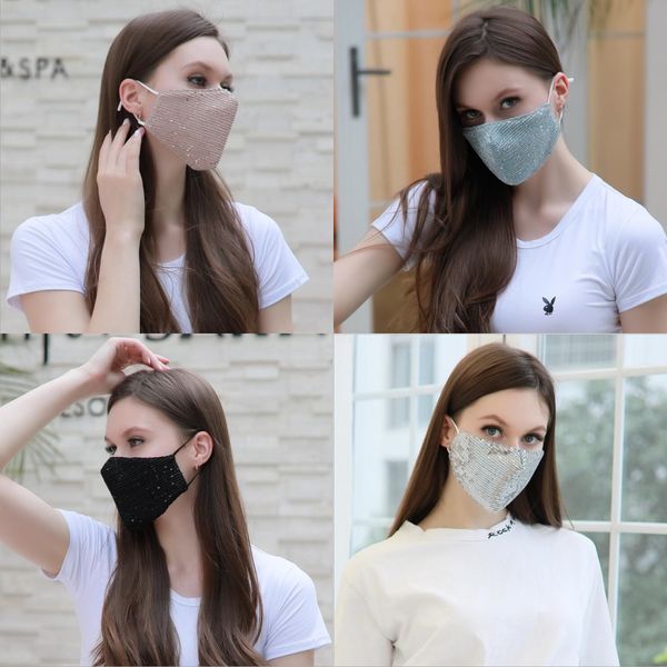 

fashion cotton face mask breathable valve pm 2.5 anti-dust activated carbon party mask with filter-washable reusable face cover#614, Black