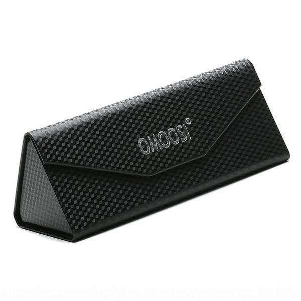 

new exquisite handmade foldable triangle sun case glasses case box creative portable high-end multifunctional glasses, Blue