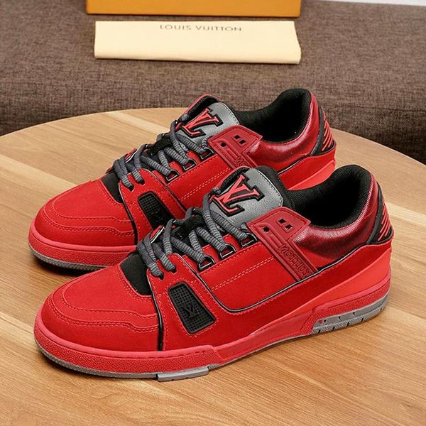 

new mens casual shoes fashion luxury breathable trainer sneaker l852 men shoes casual luxury with box zapatos de hombre fashion footwears, Black