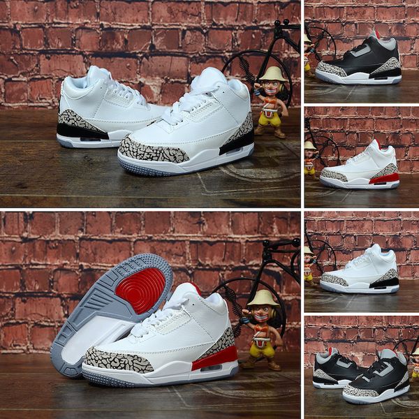 

new color j3 s children basketball shoes boys girls 13 3 sneakers youth kids sports basketball sneakers toddlers shoes 28-35, Black