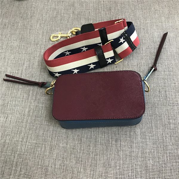 

2020 good quality brand ladies shoulder bag colorful wide shoulder strap double row zipper mini square bag mobile card bag crossbody bags