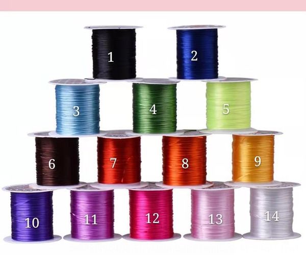 

0.5mm diy accessories wear beads elastic rubber band diy crystal rubber band rope crystal thread wear beads thread, Silver