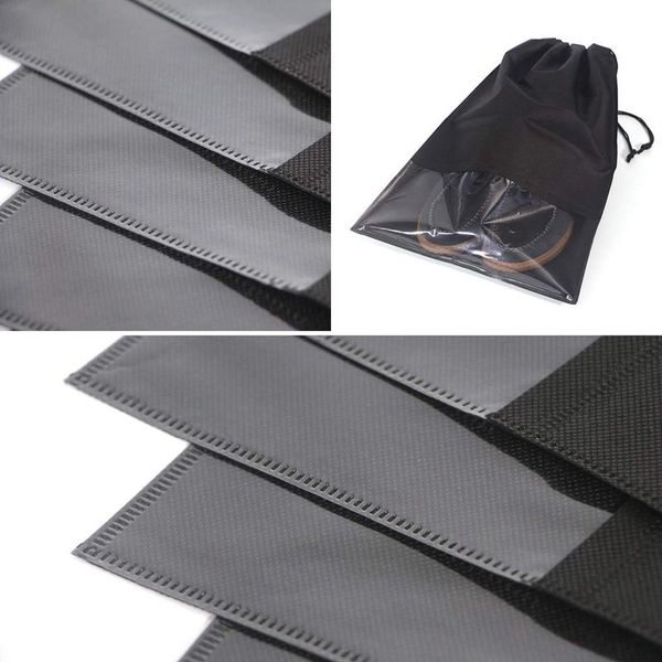 

2021 travel shoe bags waterproof non-woven storage with rope for men and women shoes pouch packing organizers, x-large, black, Blue;pink