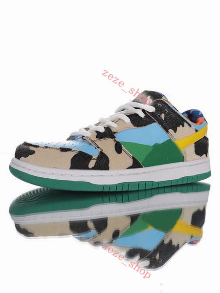 

nike sb dunk low x ben&jerry chunky dunky 2020 новый дизайнер х бен jerr в sb dunk «chunky dunky» кроссовки синие и зеленые спортивные скейт, Black