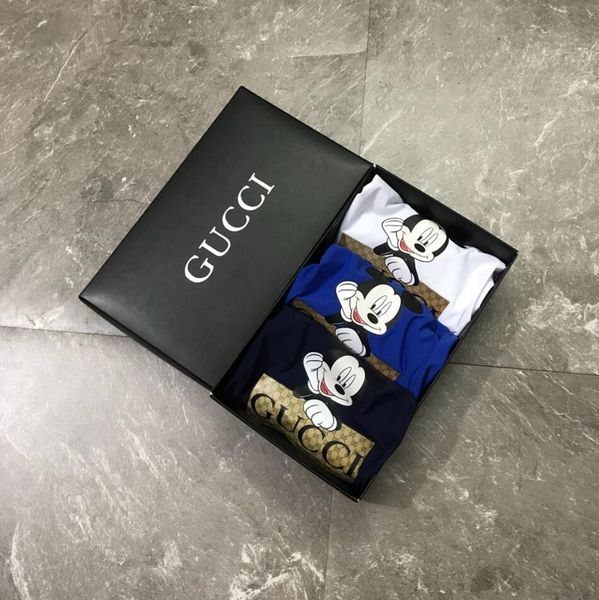 

with box] breathable men underwears soft mens boxers brief letter underpants for mens male shorts boxer, Black;white