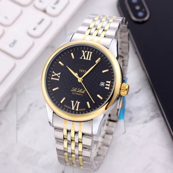 

1853 new arrive mens quality luxury steel watches high mechanical watch designer watches strap ts brand automatic 2020 casual sports st crkq, Slivery;brown