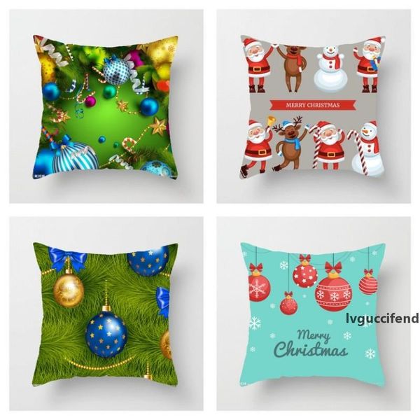 

christmas printing pillow cases 3d ball pattern flax sofa pillowcases cover cushion covers wedding gift 3 88sx h1