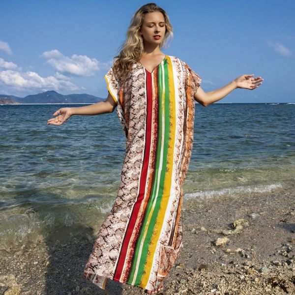 

шелк змеевик вертикальные полосы отпечатанные отдыха юбка бикини пляж солнцезащитный крем рубашку длинный халат приморский отпуск юбка бикин, Black;red