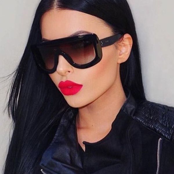 

new women brand shades men retro flat glasses design vintage sunglass female, White;black