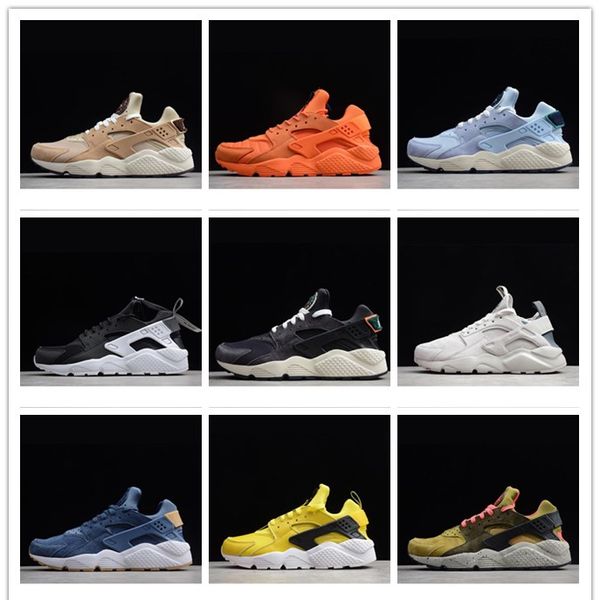 

huarache 4,0 1,0 классические кроссовки тройной белый черный серый желтый красный мужчины женщины huarache обувь huaraches sports кроссовки, Black