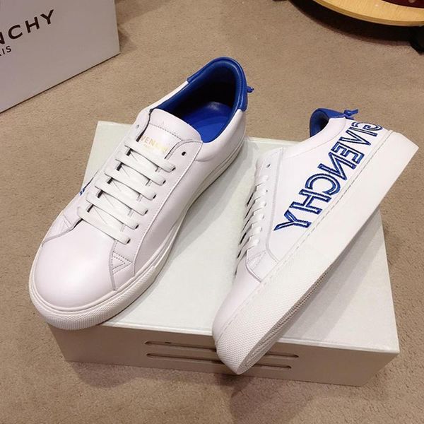 

reverse sneakers in leather fashion classic mens shoes lightweight shoes low lace -up casual luxury men shoes sale, Black