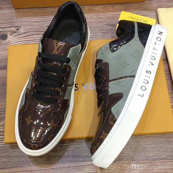 

mens platforms fashion casual sport shoes genuine leather breathable personality printed stripes sport shoes size 38-45 0012, Black