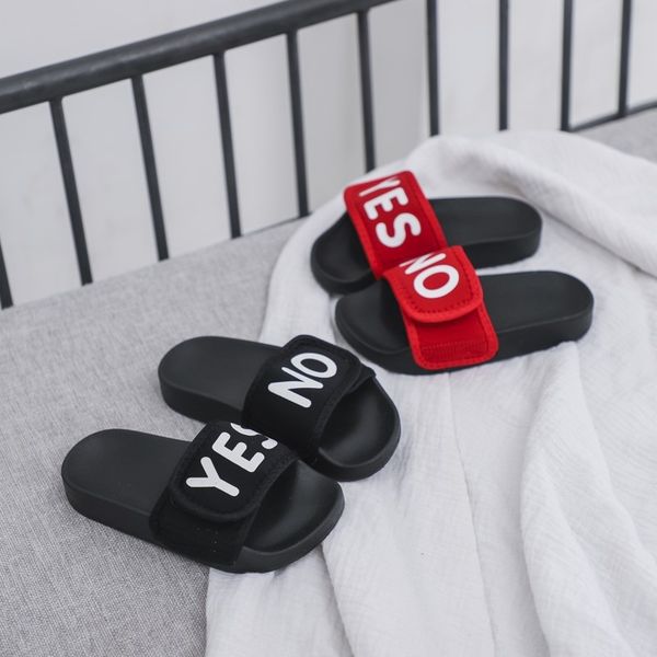 

shoes 2020 new boys children children sandals children's slippers and girls flat sandals children's slippers, Black;red