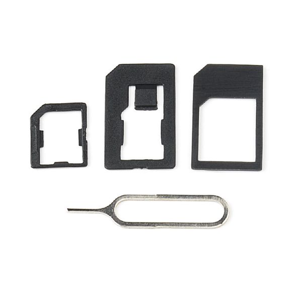 

quality 3 in 1 nano sim card adapters+micro +stander sim card sim card & tools for phone 4 4s 5 android phones
