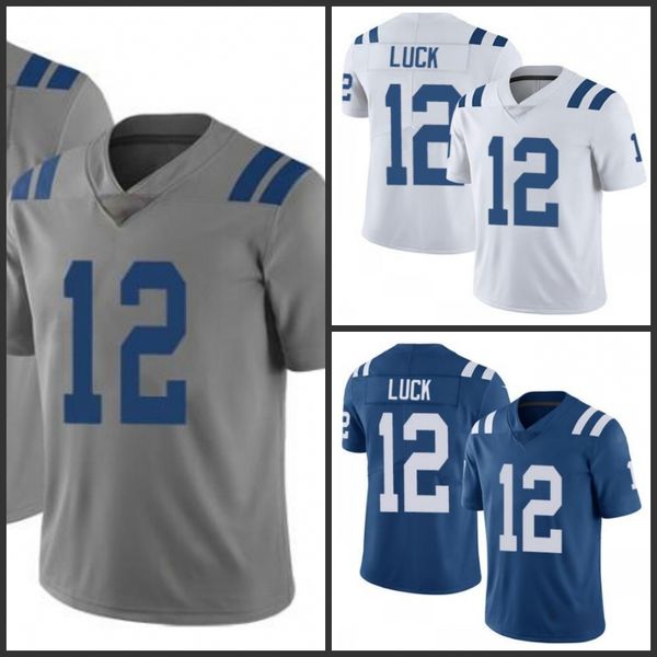 

indianapoliscoltsmen #12 andrew luck royal blue team color men's women youth stitchednfl vapor untouchable limited jersey, Black;red