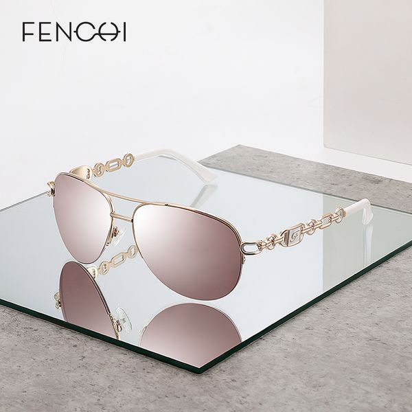 

fenchi sunglasses women uv 400 oculos female glasses sun glasses mirror pilot pink feminino zonnebril dames gafas de sol mujer, White;black