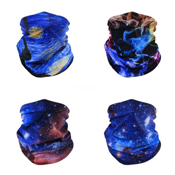 

magic scarf bandanas ice silk mask outdoor windproof dust veil sunshade neck designer protective mask k985-1#627, Black