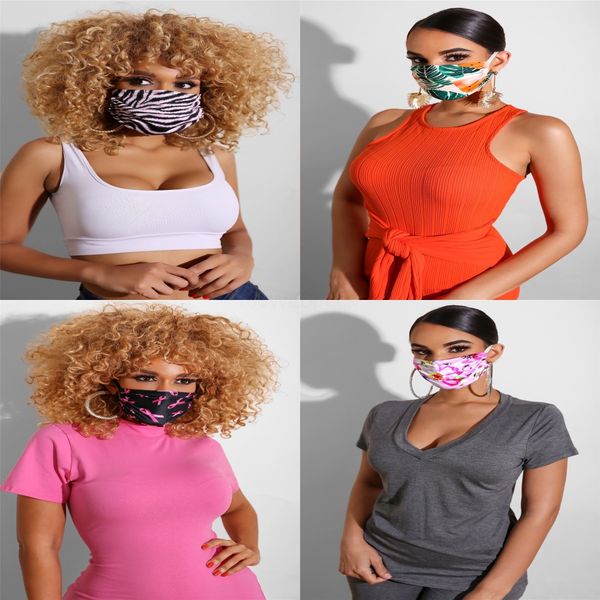 

led luminous flashing face mask party masks light up dance halloween cosplay#145, Black