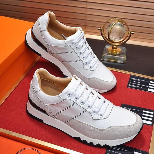 

новое прибытие мужская обувь мода классические комфортные vintage обувь scarpe da uomo di lusso стадион sneaker плюс размер lace -до повседн, Black