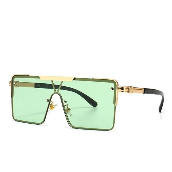 

metal square sunglasses 2020 designer men s one piece brown gradient sun glasses unique oversized shades men
