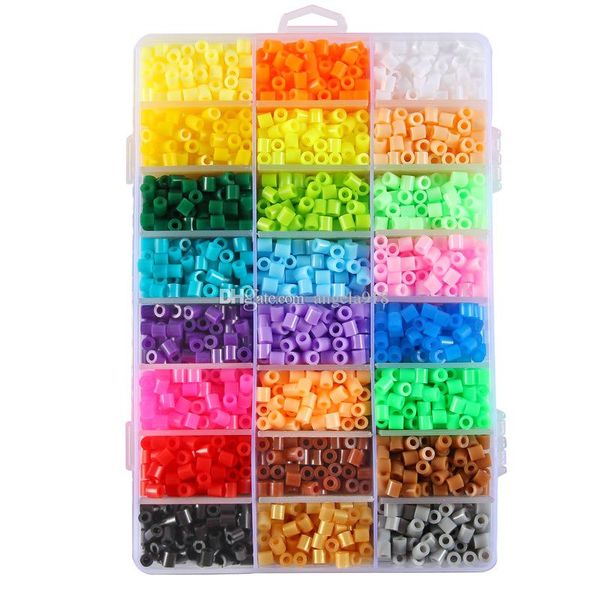

1000pcs 5mm 48 colors eva hama perler beads toy kids fun craft diy handmaking fuse bead creative intelligence educational toys c6313