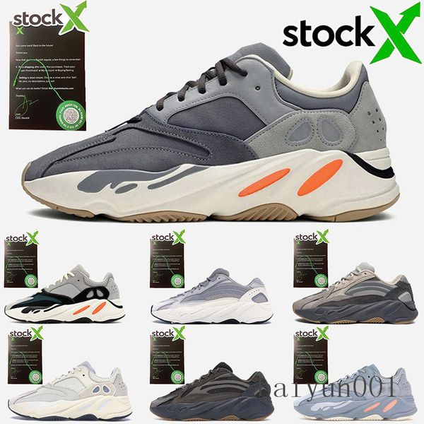 

kanye west 700 wave runner кроссовки для женщин людей 700s v2 статическая спорт кроссовки сиреневые solid gray luxury дизайнерская обувь раз, Black