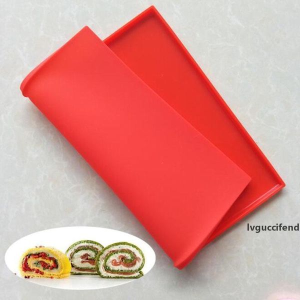 

31*27cm soft silicone baking mat pastry tools silicone pizza mold swiss roll mat pad baking tools kitchen accessories