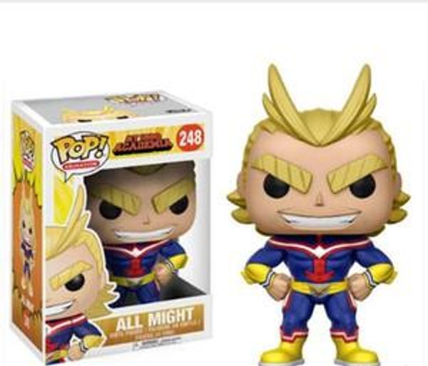 

xmas gift funko pop anime my hero acamedia all might vinyl action figure with box #248 toy good quality