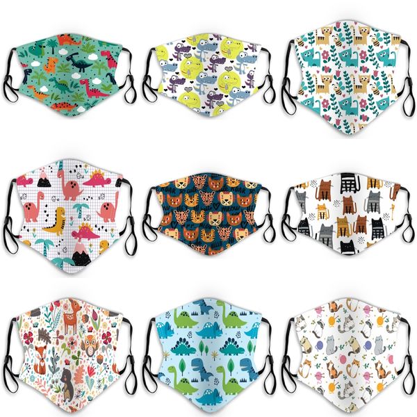 

safe civi protective mouth mask mascherine earloop type bear pattern anti splash plush earmuff mouth muffle masks dust 3 6nh e1#940