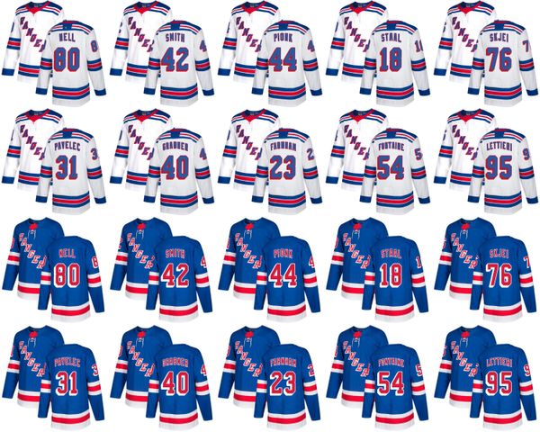 

new york rangers hockey jersey mens 18 marc staal brendan smith neal pionk 80 chris nell 76 brady skjei stitched jerseys white blue, Black;red