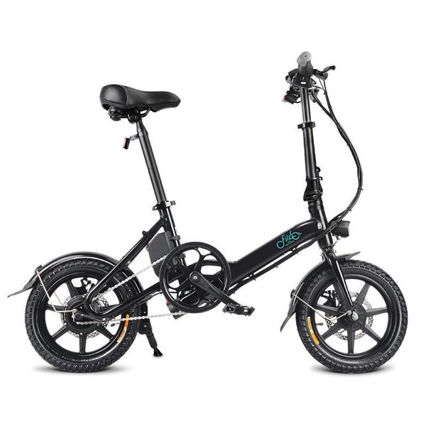 

i direct] fiido d3 7.8ah 36v 250w 14 inch foldable bromfiets fiets 25 km/h max 50km distance mini elektrische fiets, Silver;blue