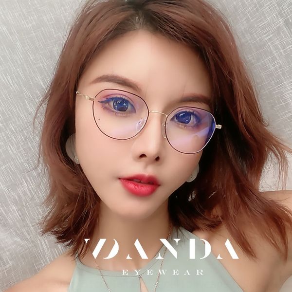 

new artistic anti-blue-ray goggles frame men's and women's glasses 2111 fashion plain glasses, Silver