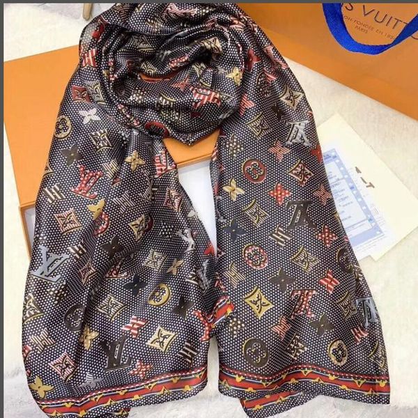 

высокое качество 2020 мода осень и зима бренд шелковые шарфы нестареющими длинный платок женщин способа gucci мягкой шелковой fufhfdifd, Blue;gray