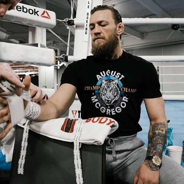 

hoeg2 ufc mma connor-mcgregormouth gunsports s high elasticity moisture absorption and pants pantsperspiration quick-drying clothes ufc mma, Gray;blue