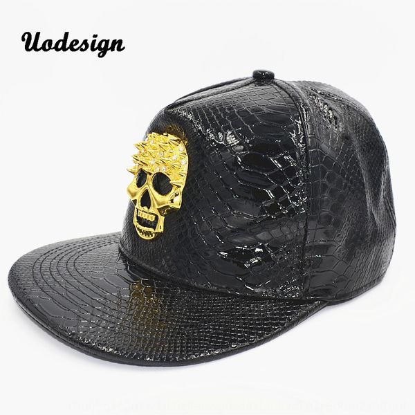 

crocodile pattern rivet skull korean fashion brand cowboy hip-hop cap street dance flat hat sun hat baseball cap, Blue;gray