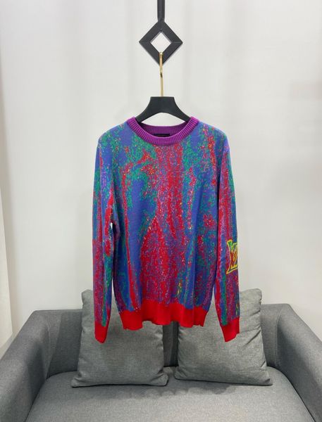 

2020 designer women colorful knitted sweater trend 100% cotton fabric is soft, light and comfortable, close-fitting loose couple sweaters, White;black