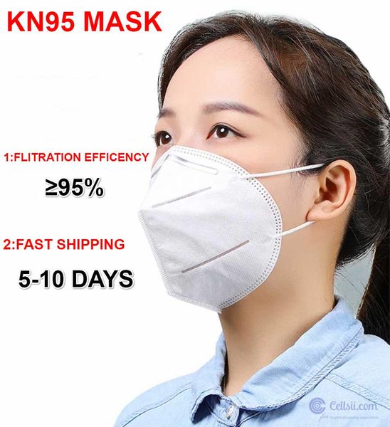 

With certificate KN95 mask With Valve Anti Dust Face Mask Folding FFP2 Without Valve KN95 Protective Dustproof PM2.5 masks DHL Free Shipping