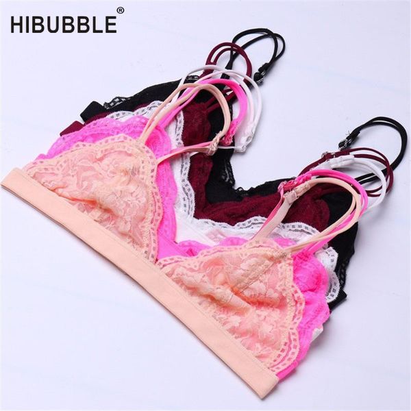

7colors lace bras for women wire bralette push up bra breathable triangle thin lace bralette brassier soutien gorge bh, Red;black