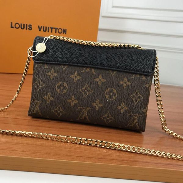 

быстрая доставка женская сумка цепи кожи плеча сумки новое прибытие crossbody сумка верхнее качество урожай классический стиль дамы сумка